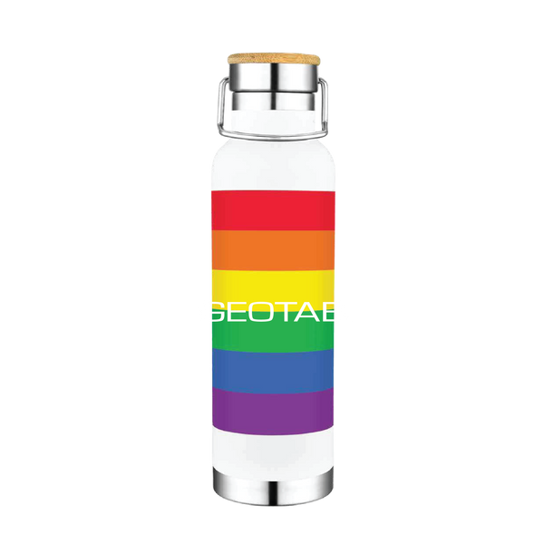 GEOTAB Pride | 22 OZ. Double Wall Vacuum Bottle with Bamboo Lid